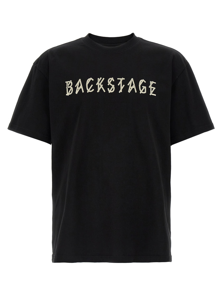 44 Label Group Schwarzes Baumwoll-T-Shirt