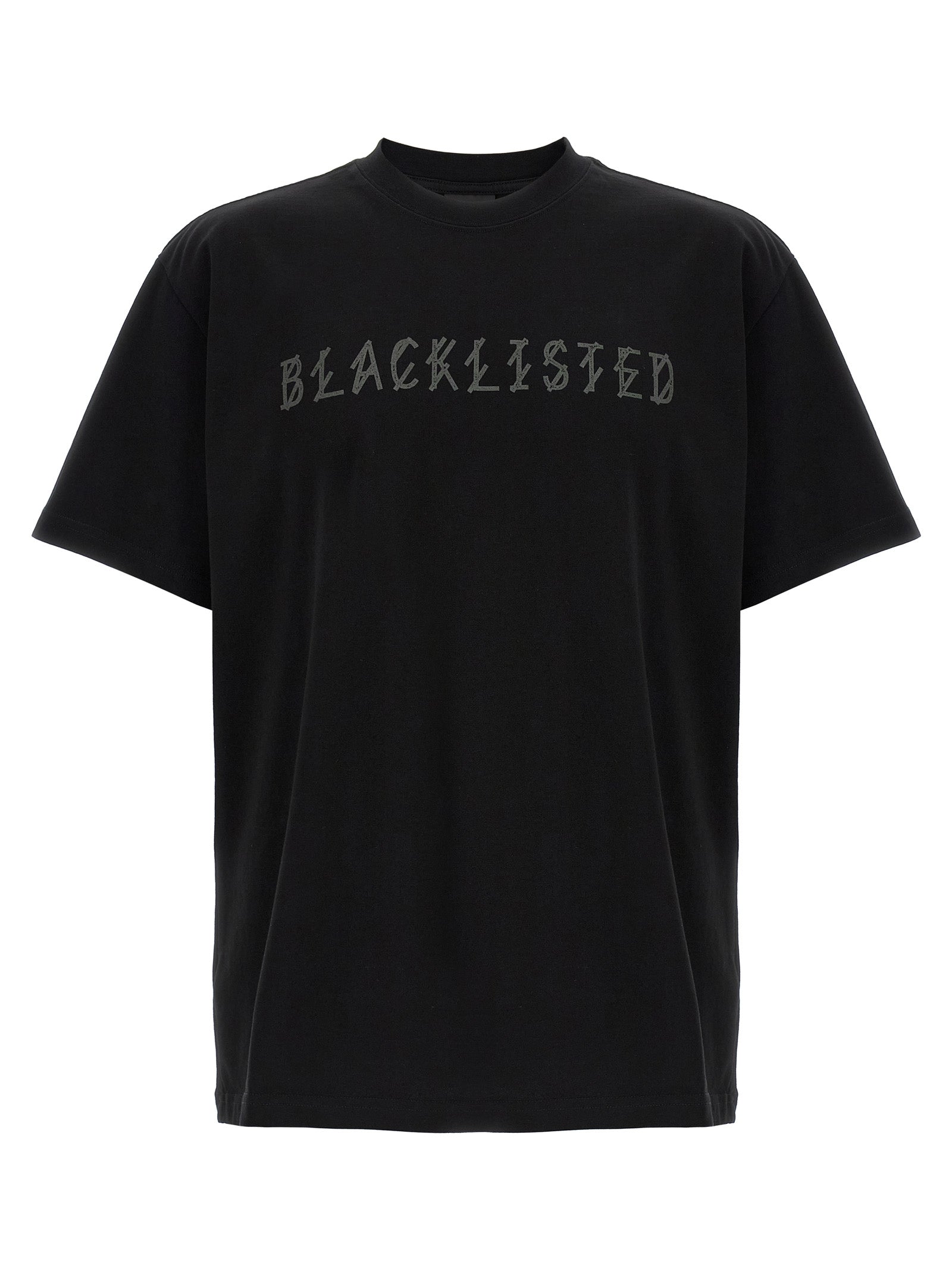 44 Label Group Schwarzes Baumwoll-T-Shirt