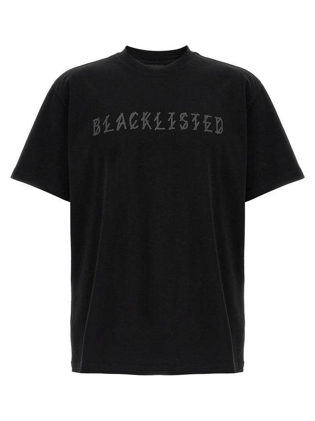 44 Label Group Schwarzes Baumwoll-T-Shirt
