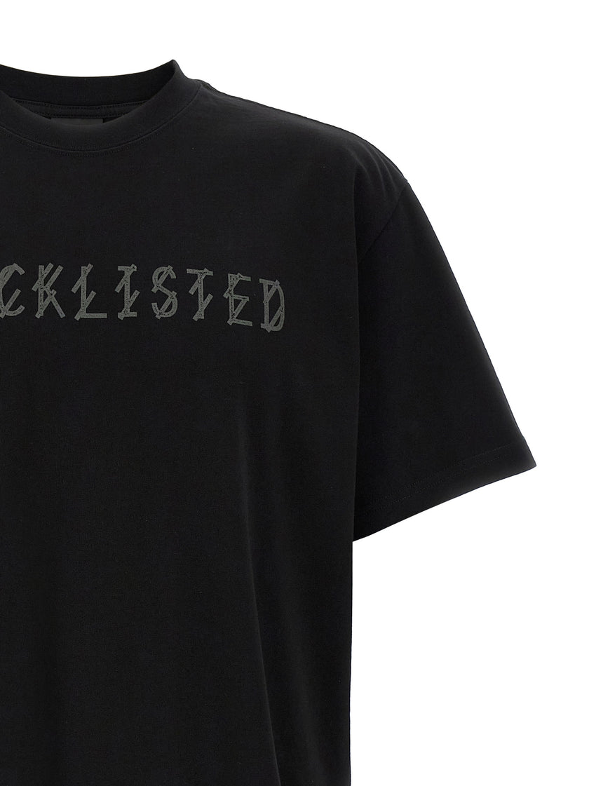 44 Label Group Schwarzes Baumwoll-T-Shirt