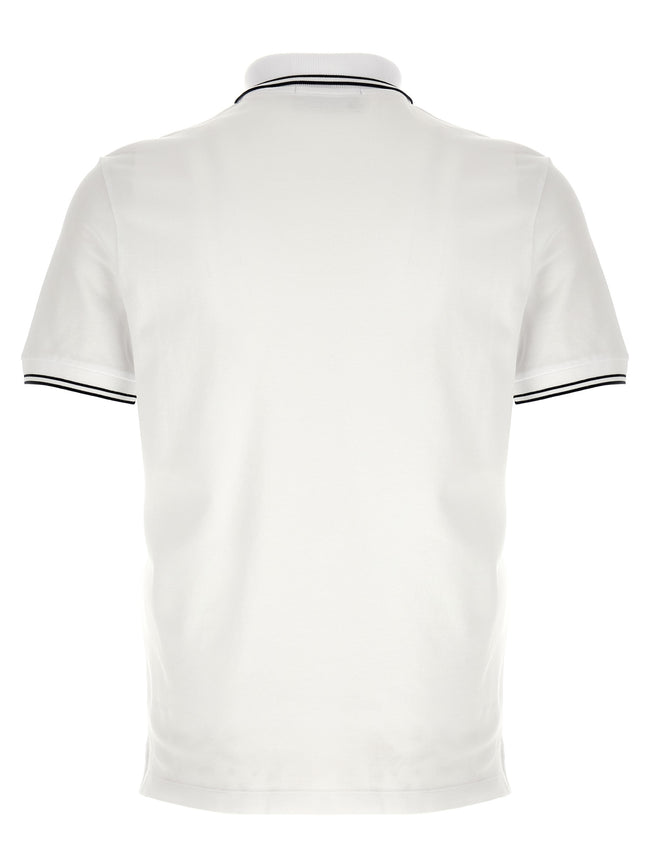 Stone Island Weißes Poloshirt aus Baumwolle