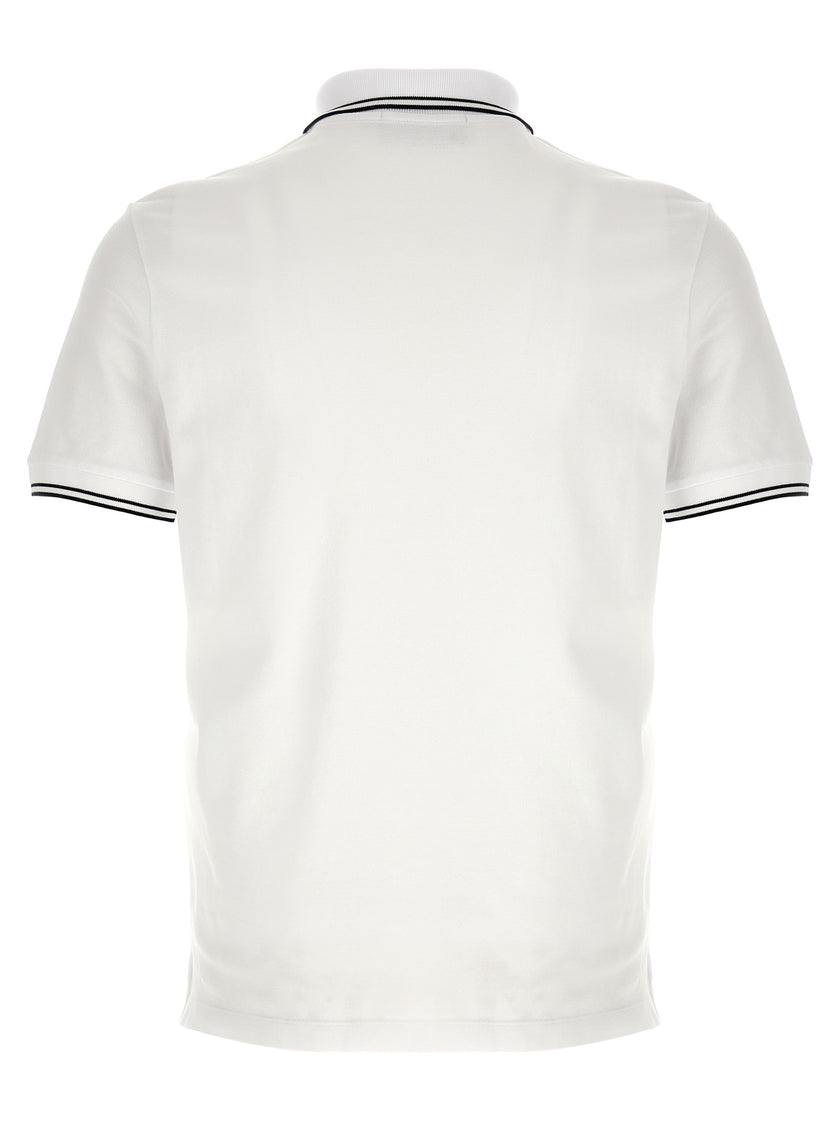 Stone Island Weißes Poloshirt aus Baumwolle