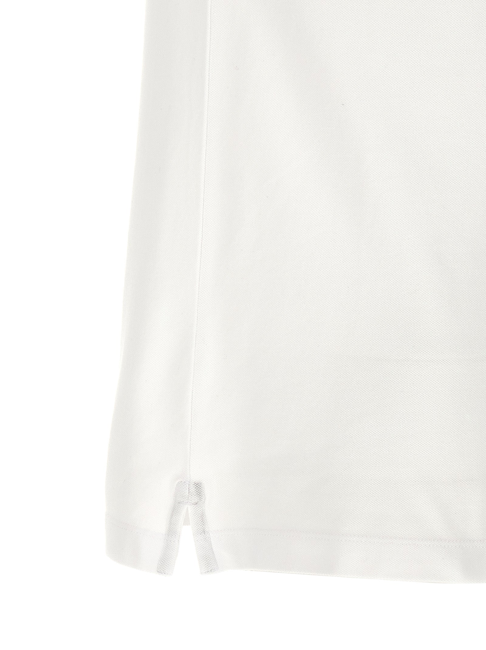 Stone Island Weißes Poloshirt aus Baumwolle
