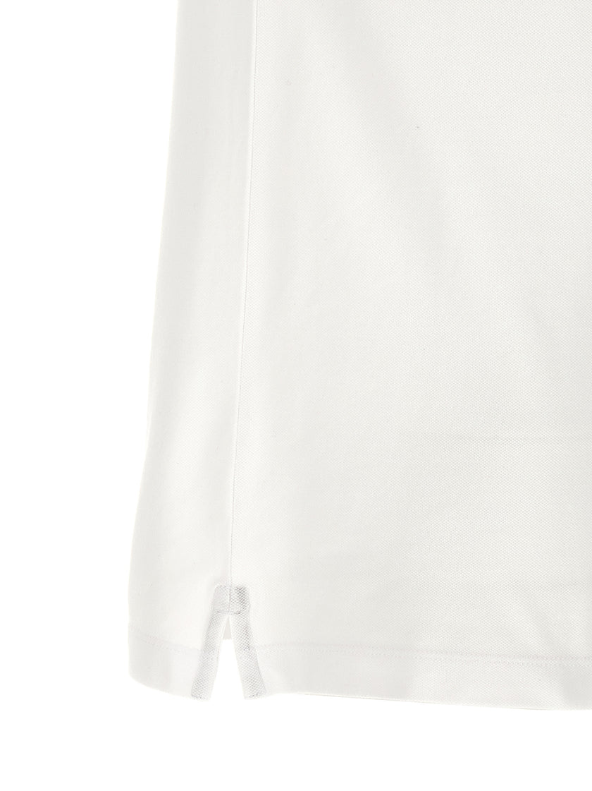 Stone Island Weißes Poloshirt aus Baumwolle