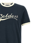 Golden Goose Blaues Baumwoll-T-Shirt