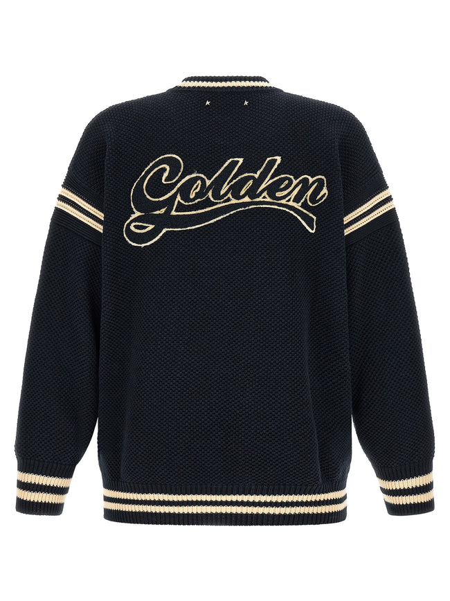 Golden Goose Blauer Baumwollcardigan
