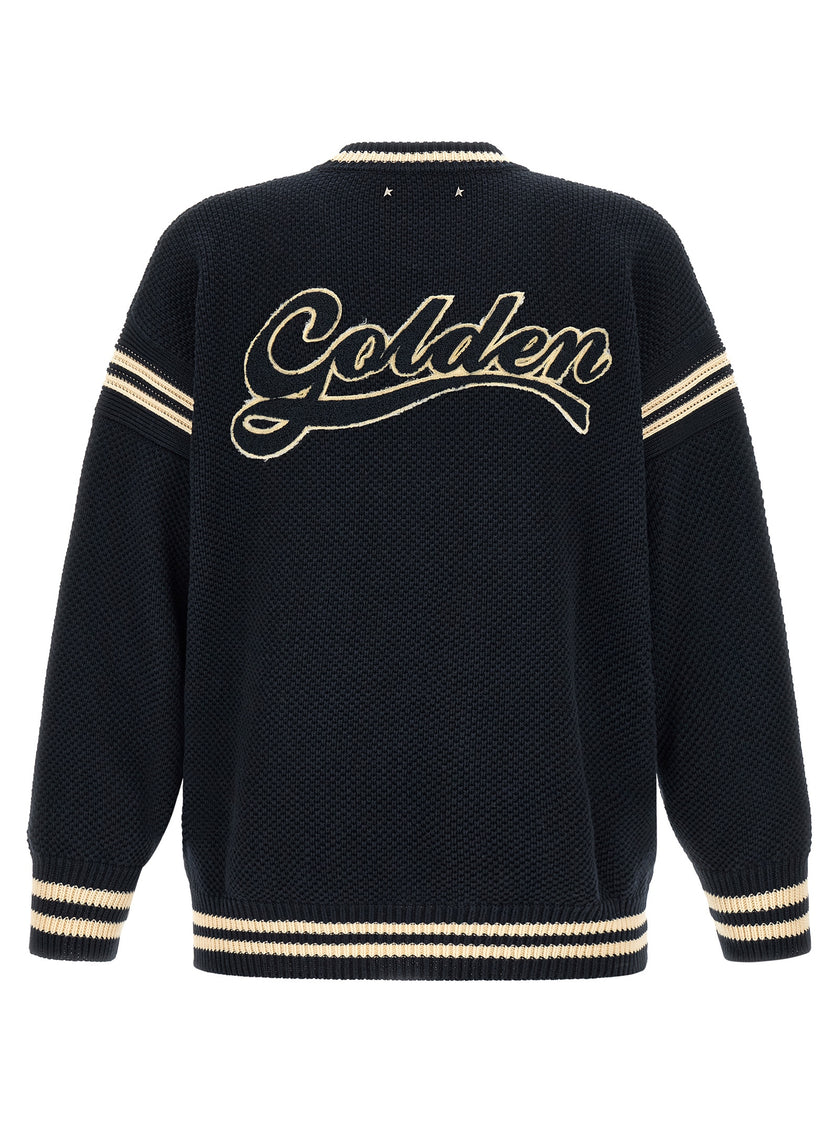 Golden Goose Blauer Baumwollcardigan