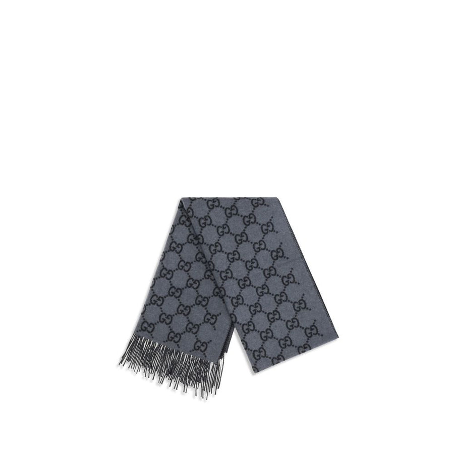 Gucci Blue Cashmere Scarf