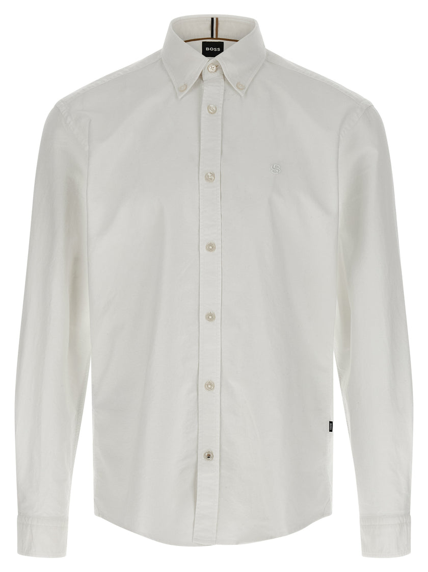 Hugo Boss Weiße Baumwollbluse