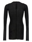 Rick Owens Schwarzes T-Shirt aus Viskose
