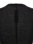 Rick Owens Schwarzes T-Shirt aus Viskose
