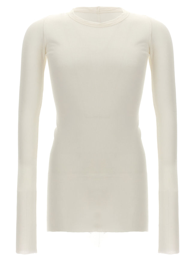 Rick Owens Weißes Viskose-T-Shirt