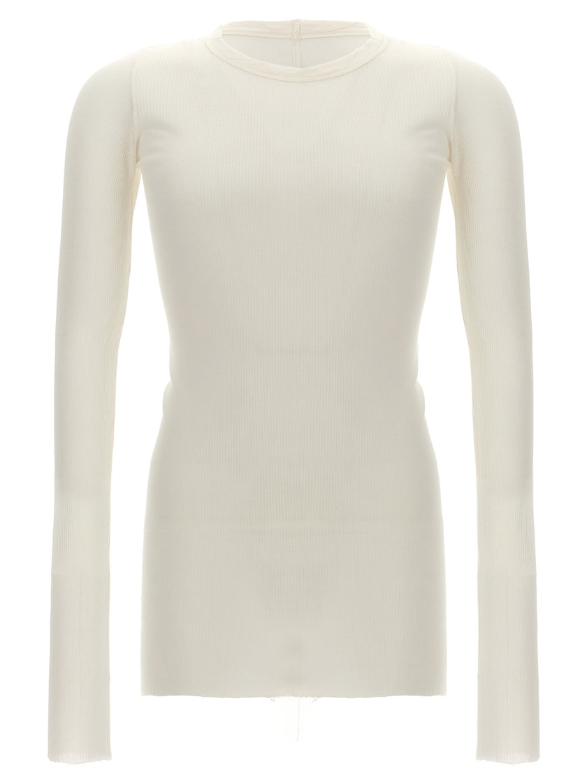 Rick Owens Weißes Viskose-T-Shirt