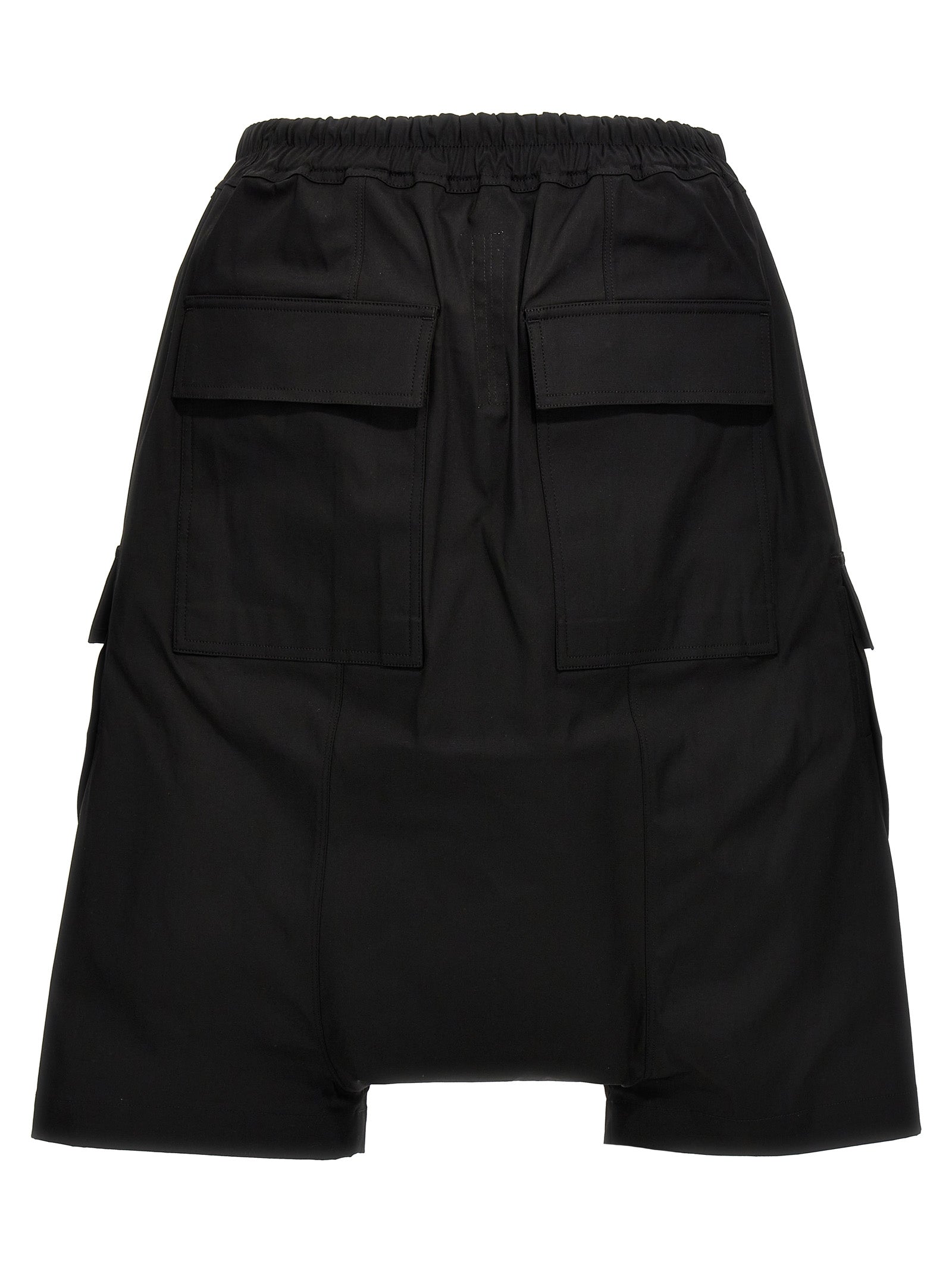 Rick Owens Schwarze Baumwoll-Bermudashorts