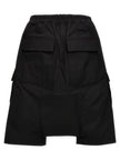 Rick Owens Schwarze Baumwoll-Bermudashorts