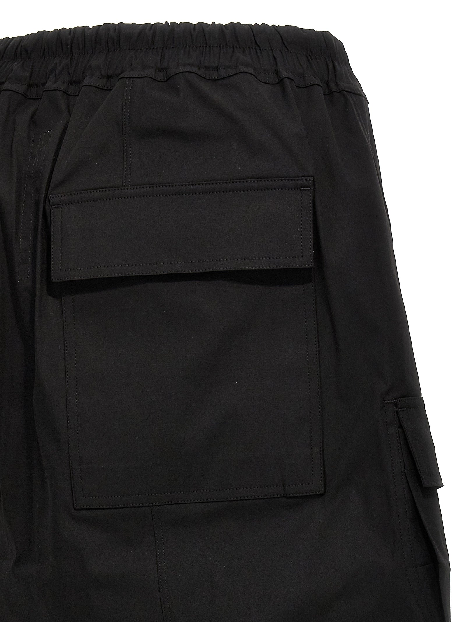 Rick Owens Schwarze Baumwoll-Bermudashorts