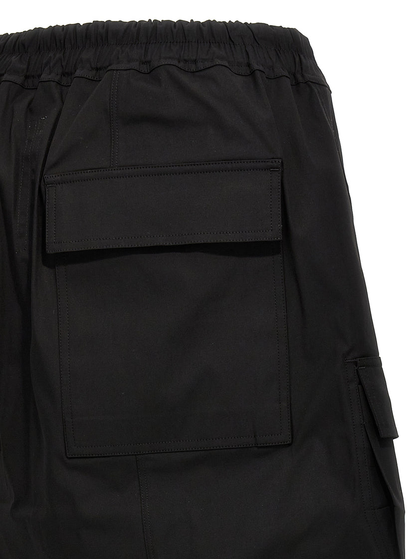 Rick Owens Schwarze Baumwoll-Bermudashorts