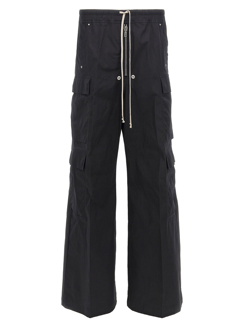 Rick Owens Schwarze Cargo-Hose aus Baumwolle