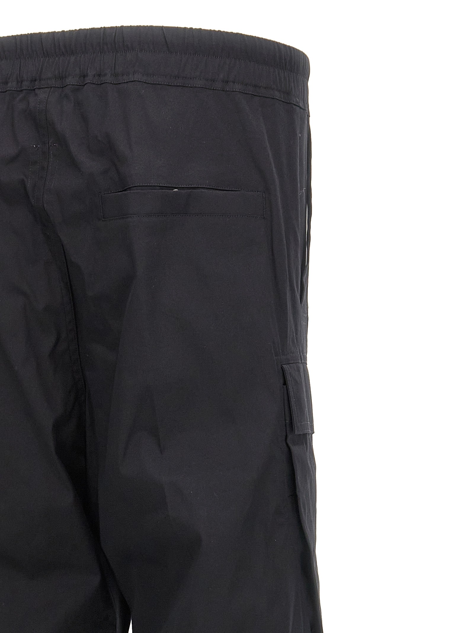 Rick Owens Schwarze Cargo-Hose aus Baumwolle