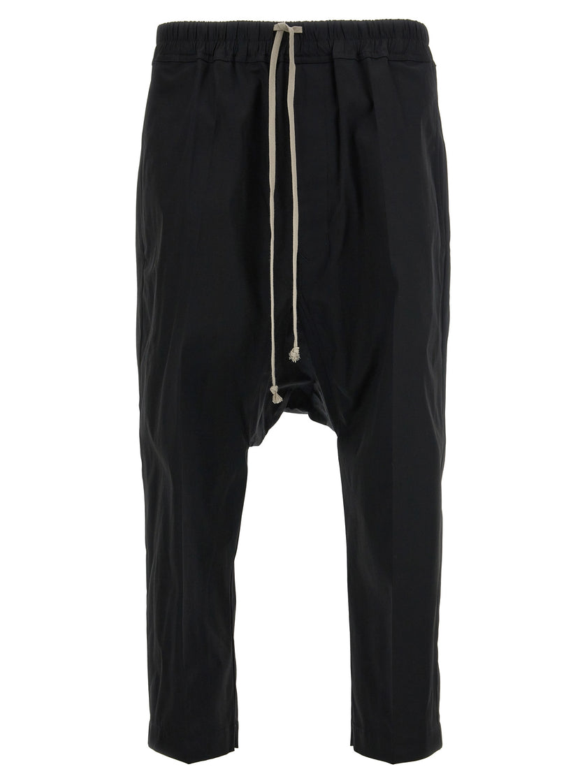 Rick Owens Schwarze Baumwoll-Freizeithose