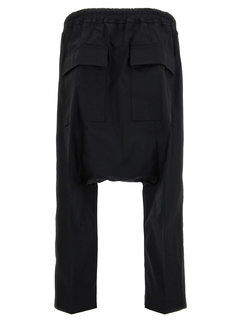Rick Owens Schwarze Baumwoll-Freizeithose