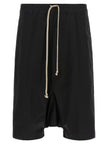 Rick Owens Schwarze Baumwoll-Bermudashorts