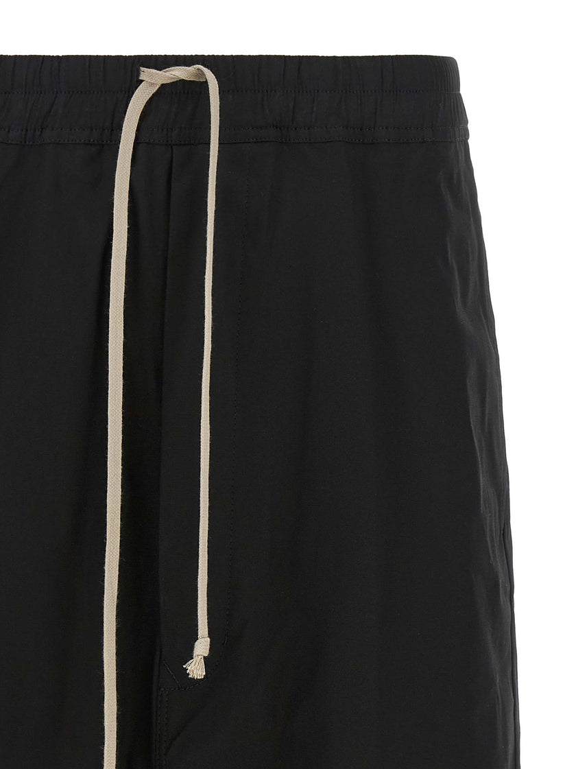 Rick Owens Schwarze Baumwoll-Bermudashorts