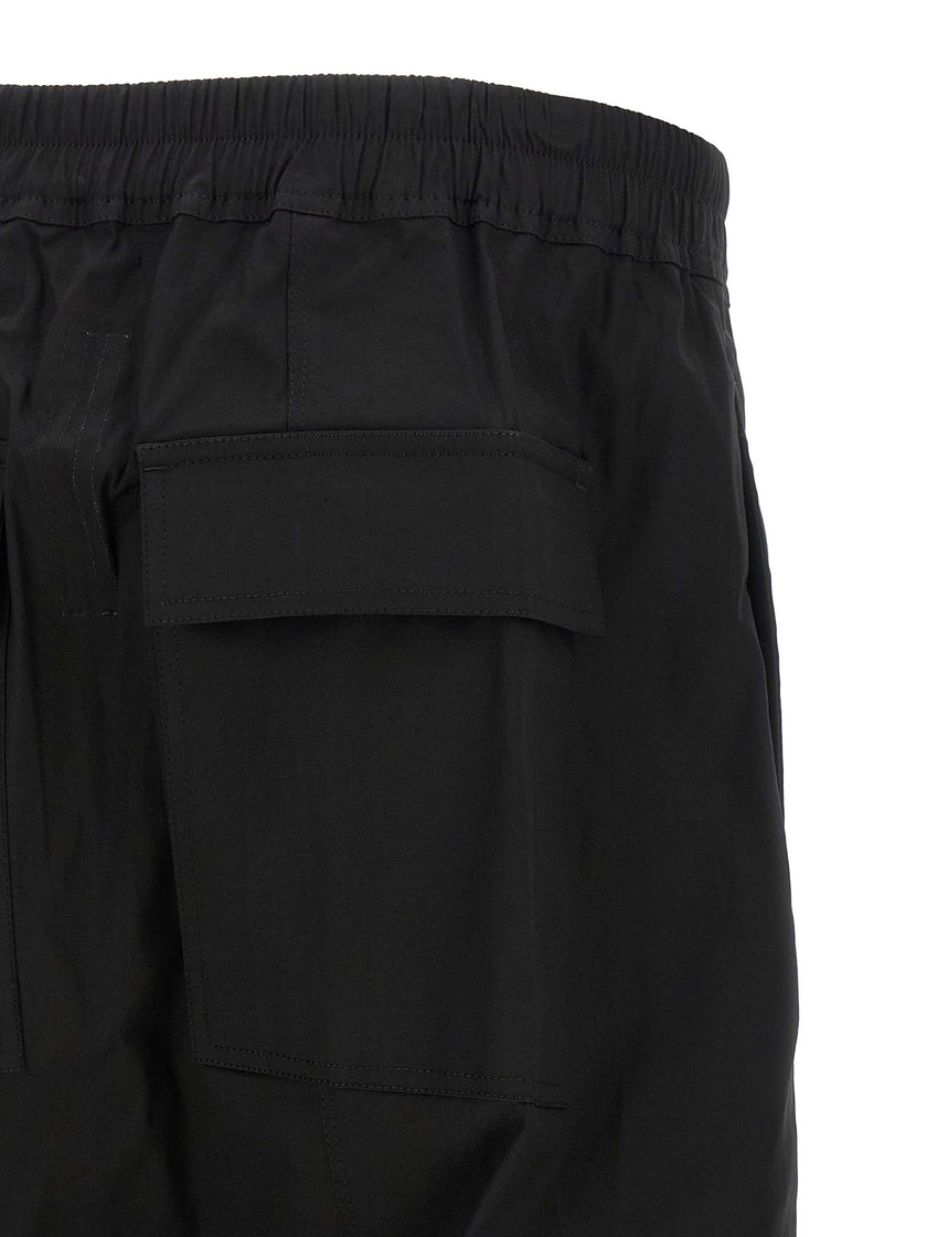 Rick Owens Schwarze Baumwoll-Bermudashorts