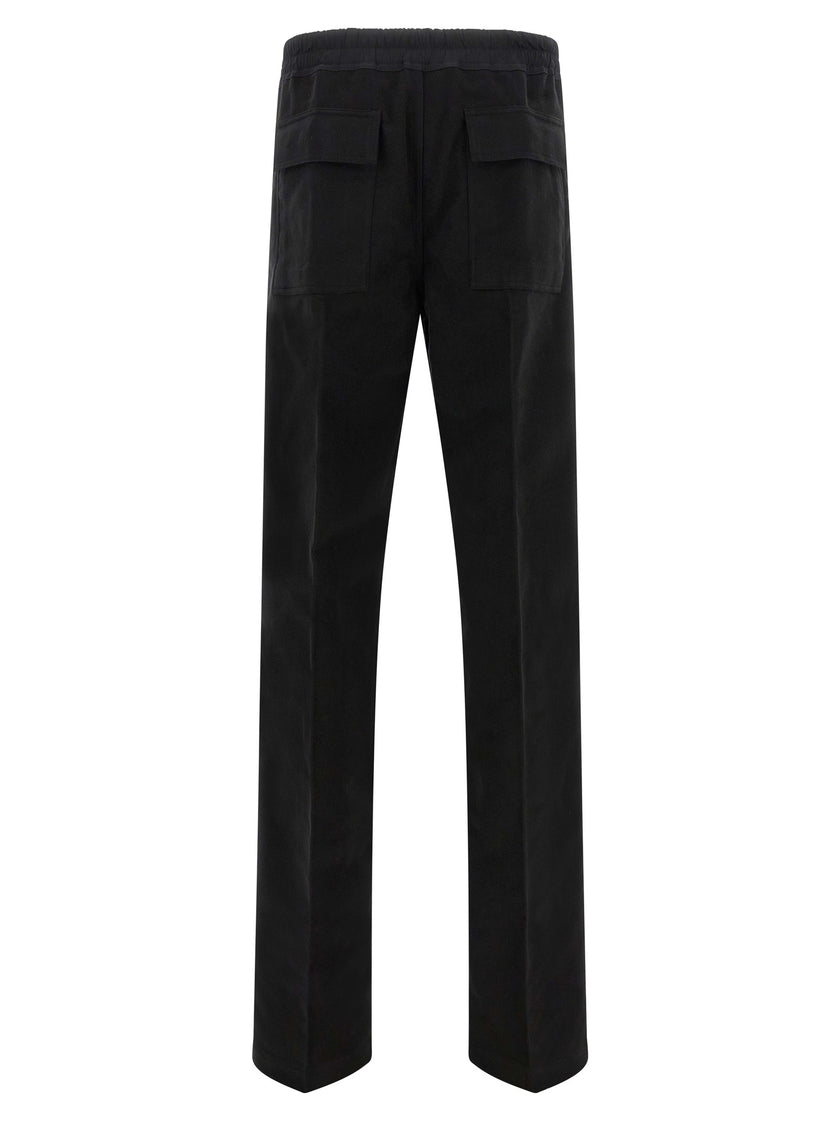 Rick Owens Schwarze Baumwoll-Freizeithose