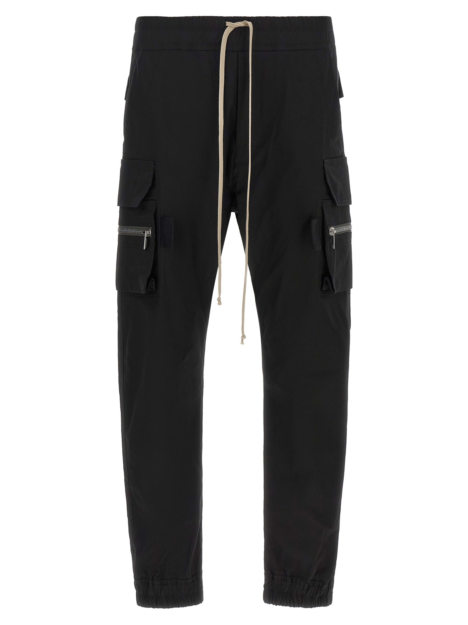 Rick Owens Schwarze Cargo-Hose aus Baumwolle