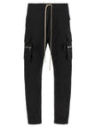 Rick Owens Schwarze Cargo-Hose aus Baumwolle