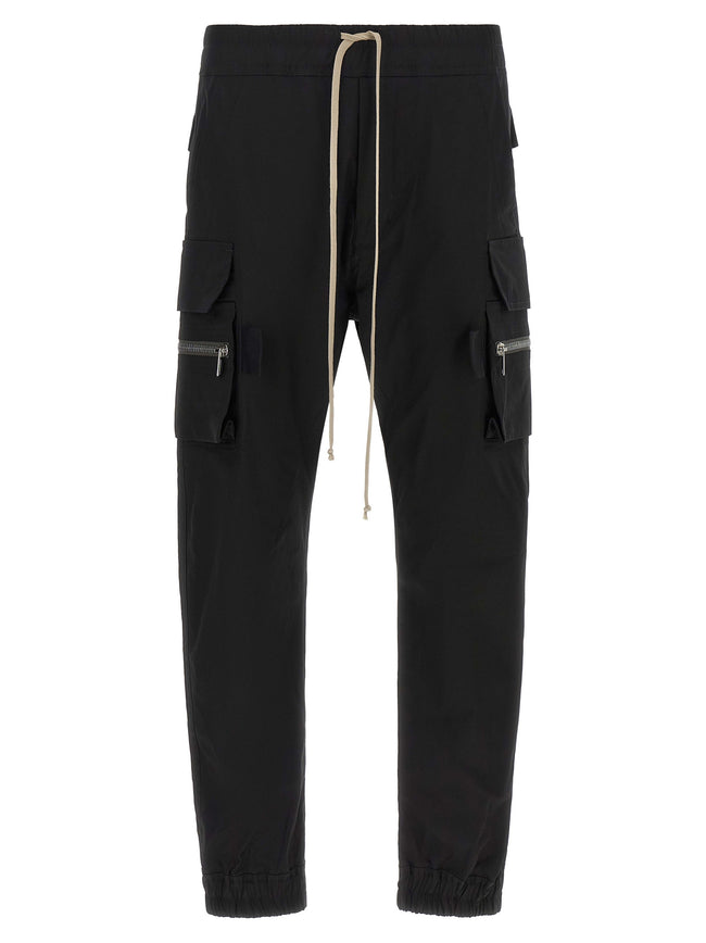 Rick Owens Schwarze Cargo-Hose aus Baumwolle