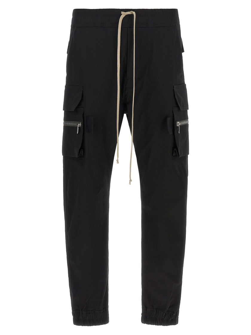Rick Owens Schwarze Cargo-Hose aus Baumwolle