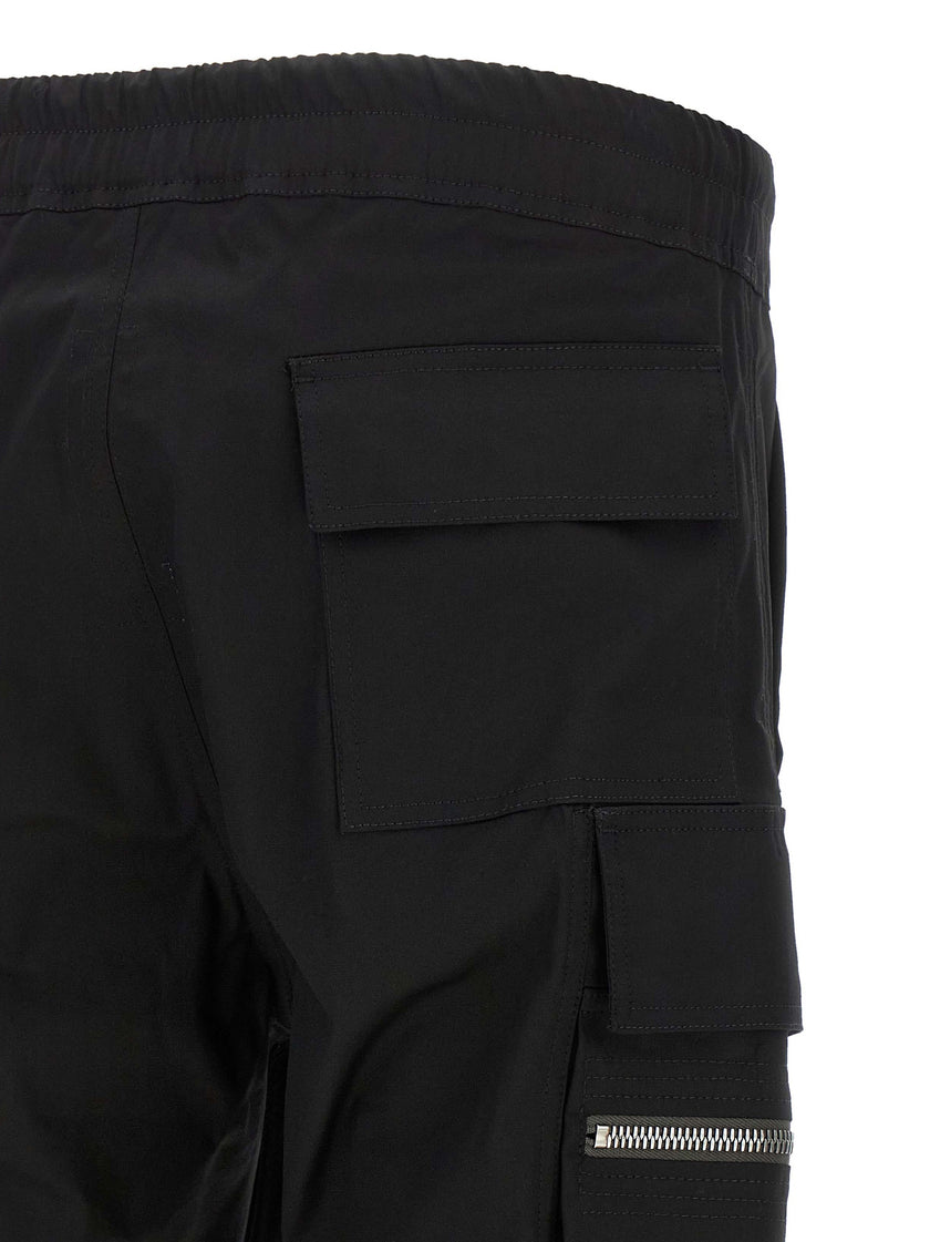 Rick Owens Schwarze Cargo-Hose aus Baumwolle