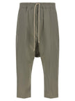 Rick Owens Graue Baumwoll-Cropped-Hose