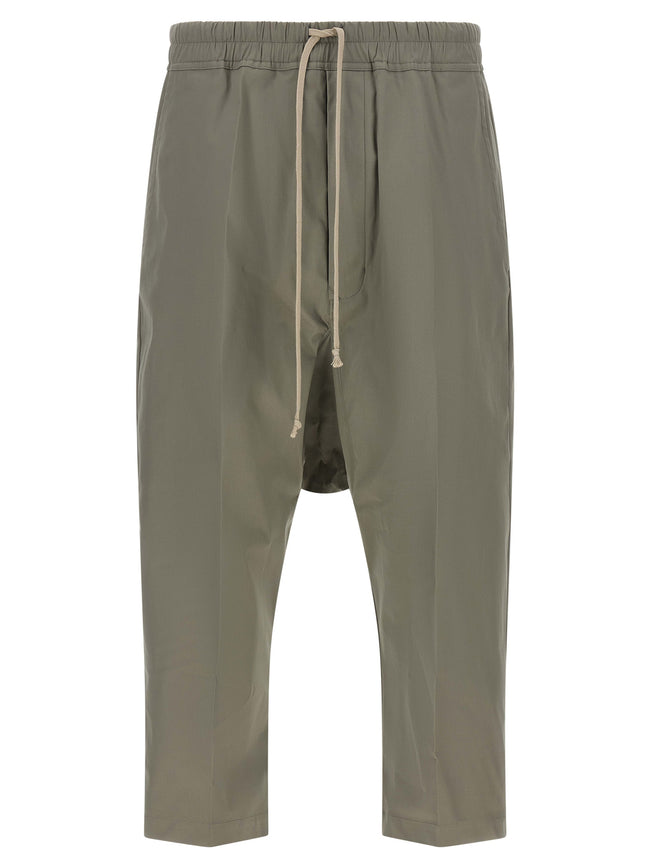 Rick Owens Graue Baumwoll-Cropped-Hose