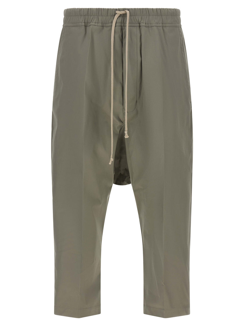 Rick Owens Graue Baumwoll-Cropped-Hose