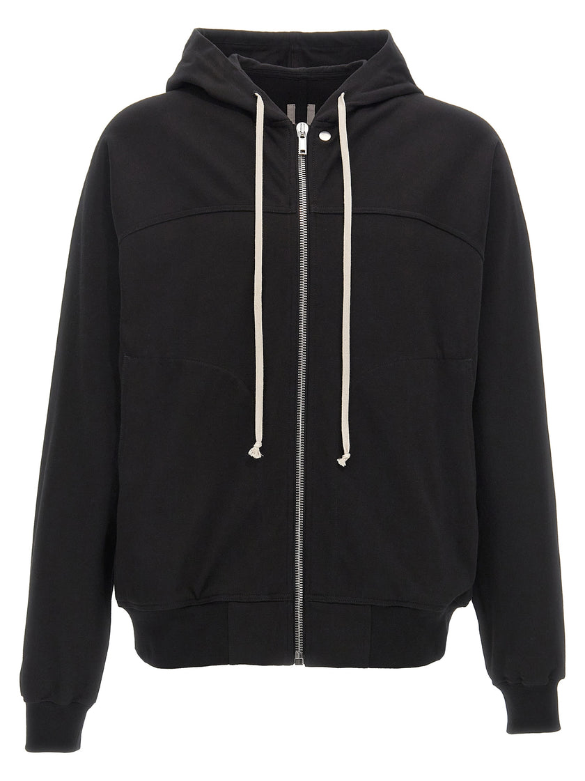Rick Owens Schwarzer Baumwoll-Hoodie