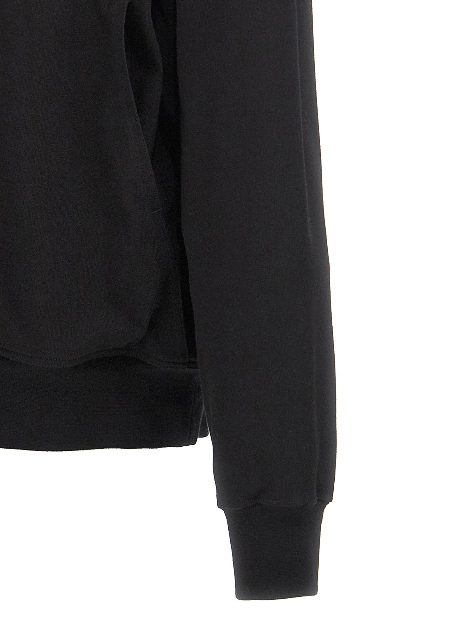 Rick Owens Schwarzer Baumwoll-Hoodie