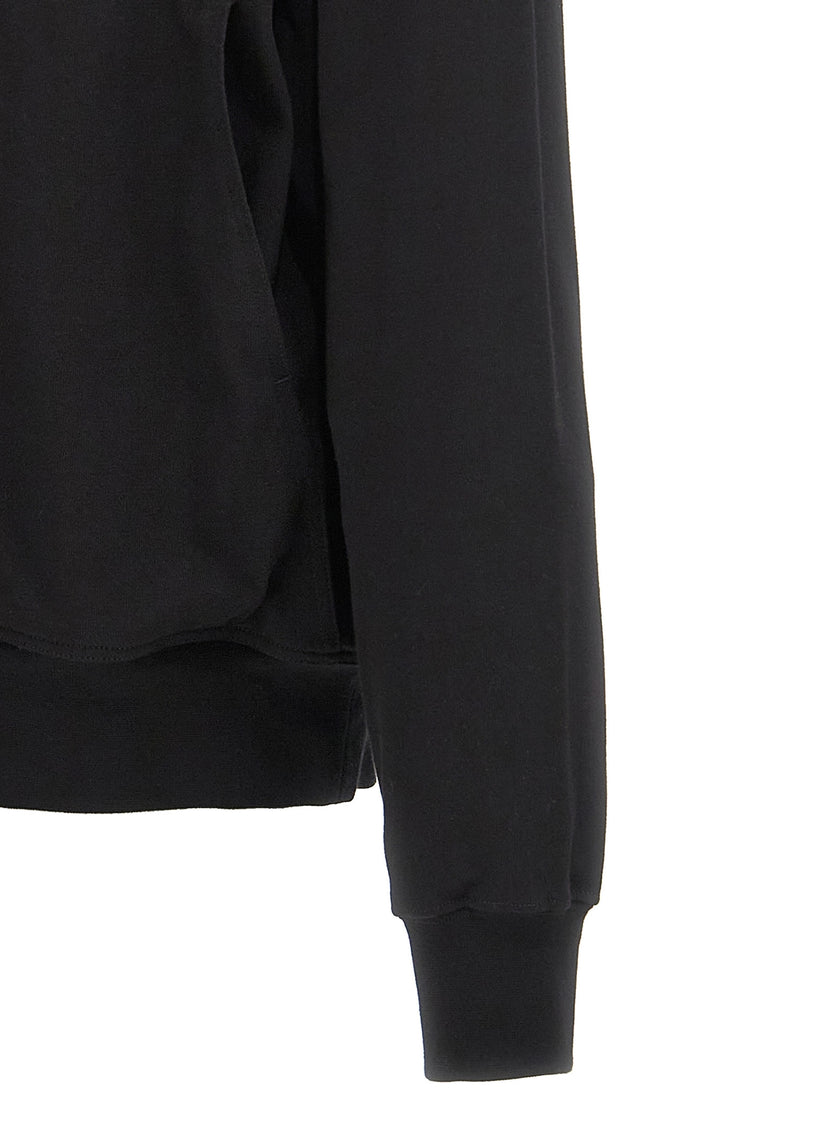 Rick Owens Schwarzer Baumwoll-Hoodie
