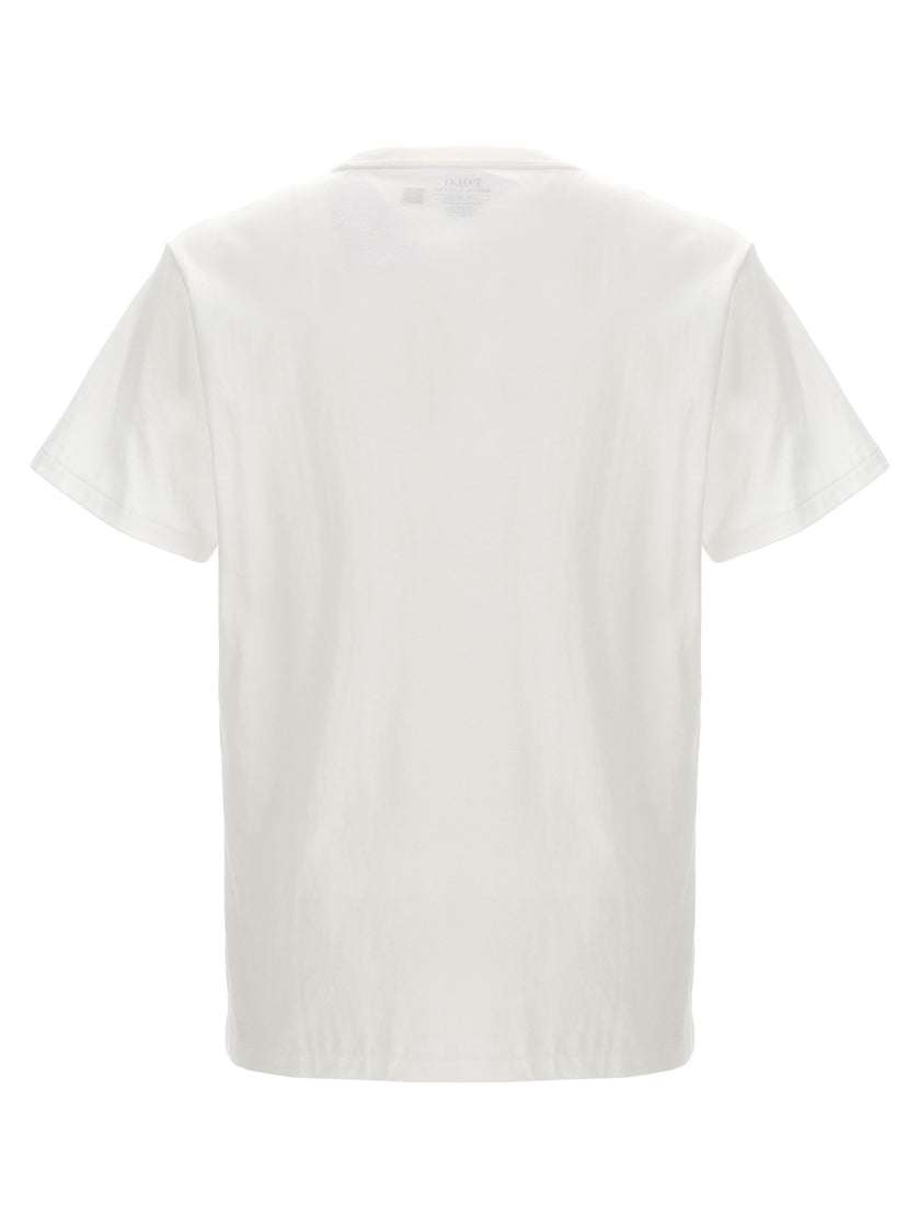 Polo Ralph Lauren Weißes Baumwoll-T-Shirt