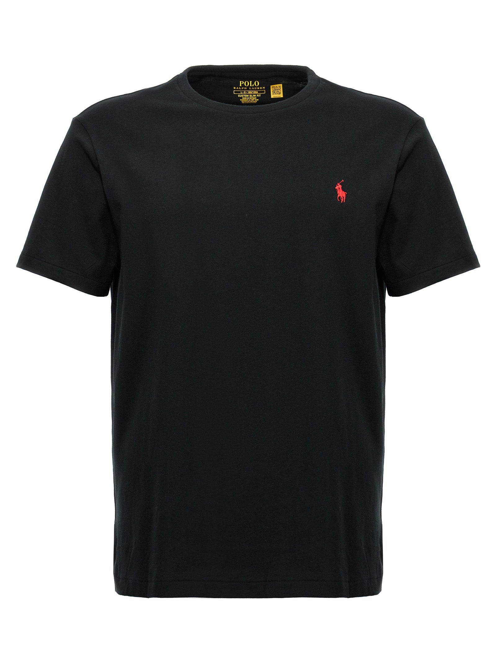 Polo Ralph Lauren Schwarzes Baumwoll-T-Shirt