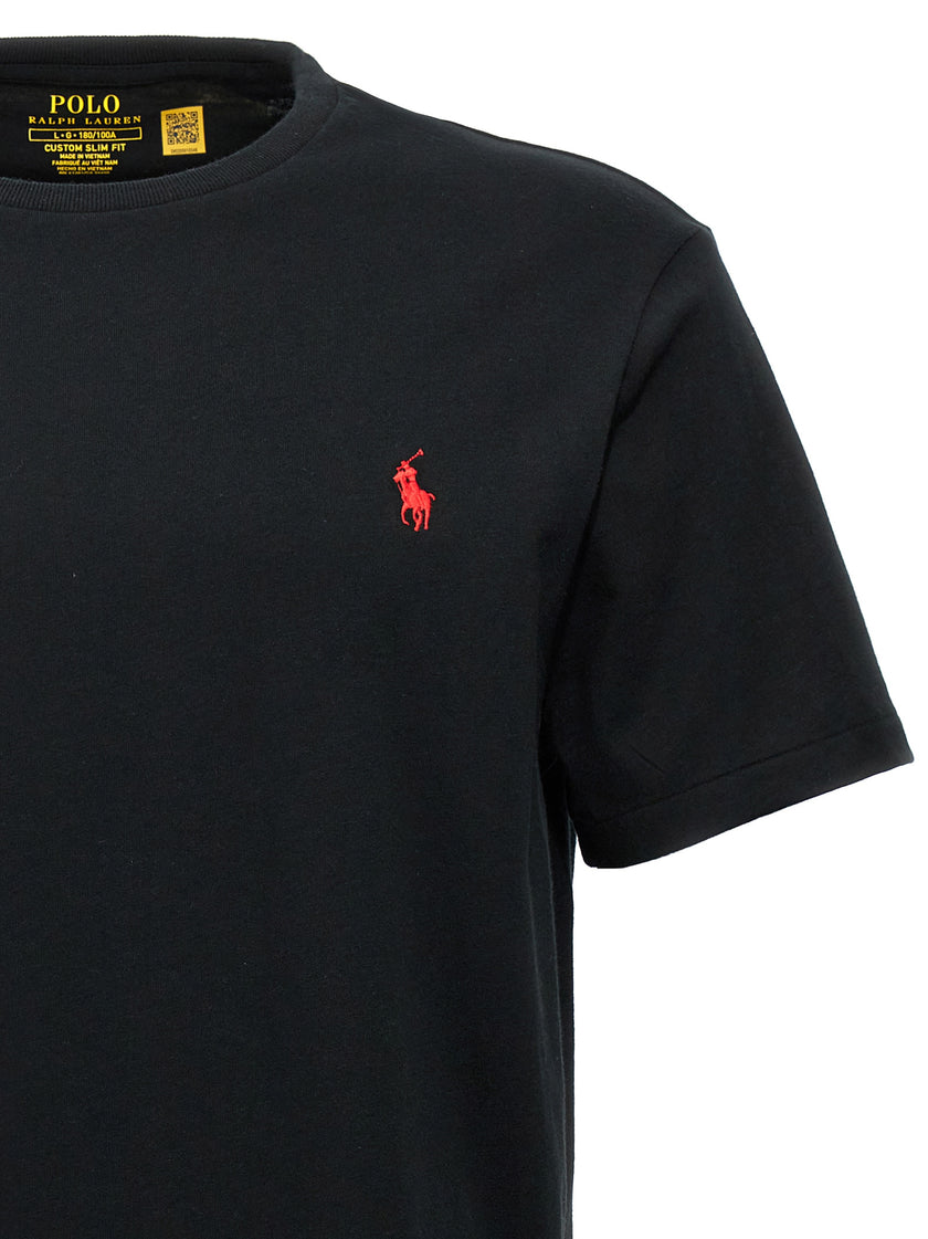 Polo Ralph Lauren Schwarzes Baumwoll-T-Shirt