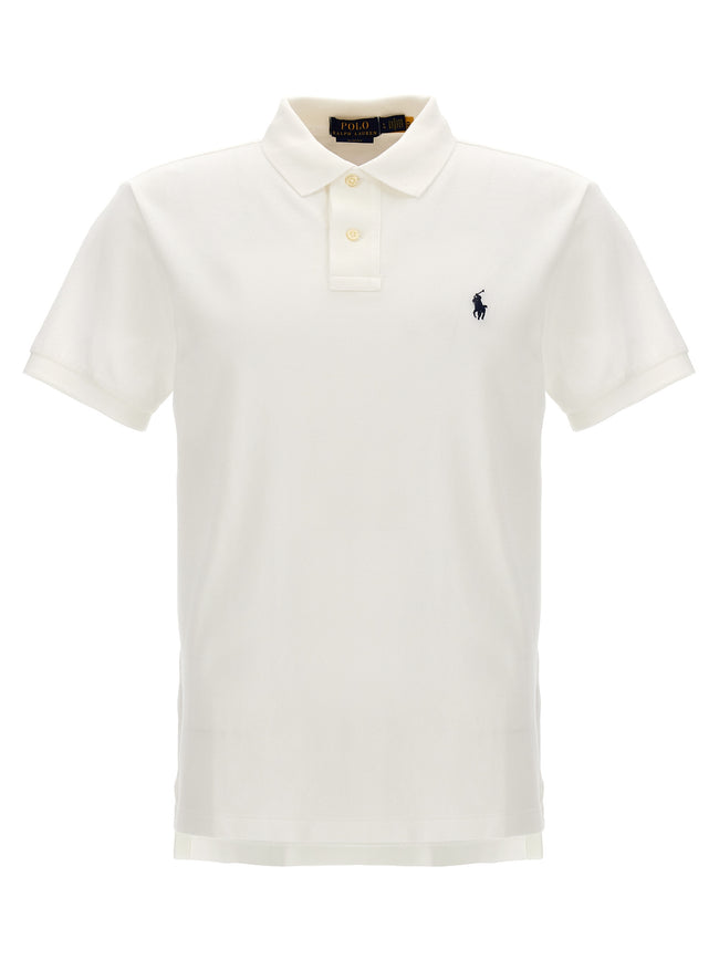 Polo Ralph Lauren Weißes Poloshirt aus Baumwolle