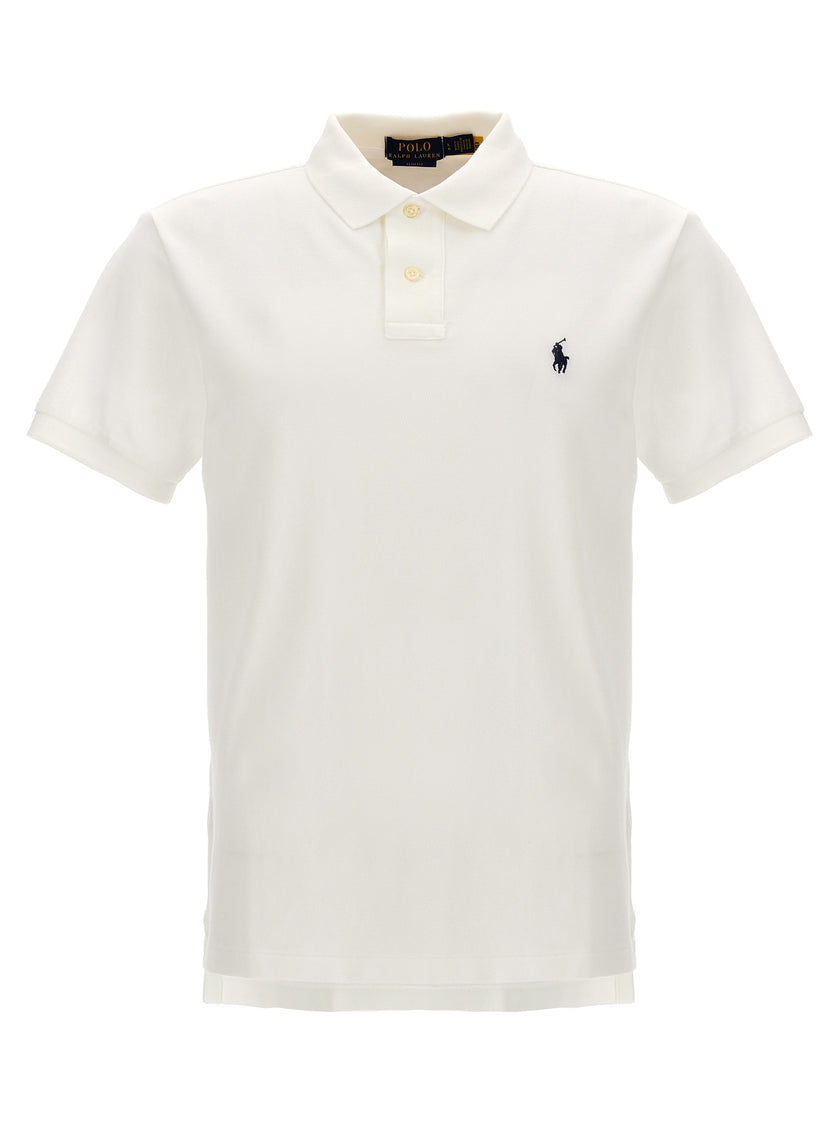 Polo Ralph Lauren Weißes Poloshirt aus Baumwolle