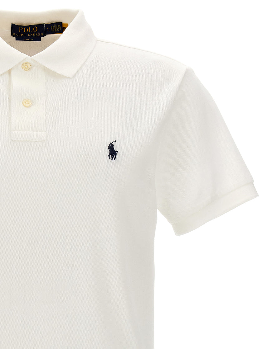 Polo Ralph Lauren Weißes Poloshirt aus Baumwolle