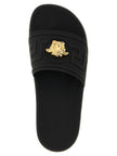 Versace Schwarze Glas-Slipper