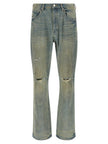 PURPLE Blaue Baumwoll-Jeans mit ausgestelltem Bein