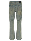 PURPLE Blaue Baumwoll-Jeans mit ausgestelltem Bein