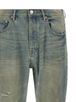 PURPLE Blaue Baumwoll-Jeans mit ausgestelltem Bein
